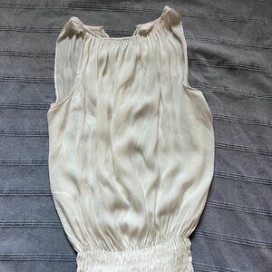 Cream sleeveless top